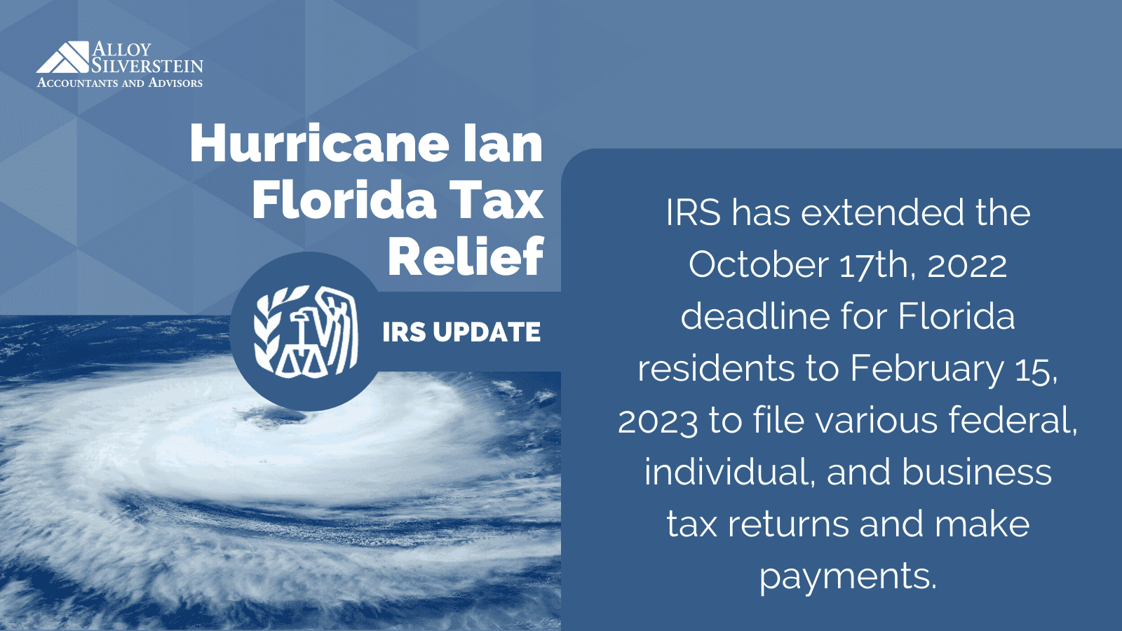 Hurricane Ian Florida Tax Relief Alloy Silverstein