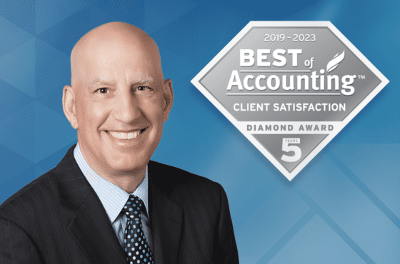 Ren Cicalese Best of Accounting Diamond Award 5 Years of Best CPA Firm Service